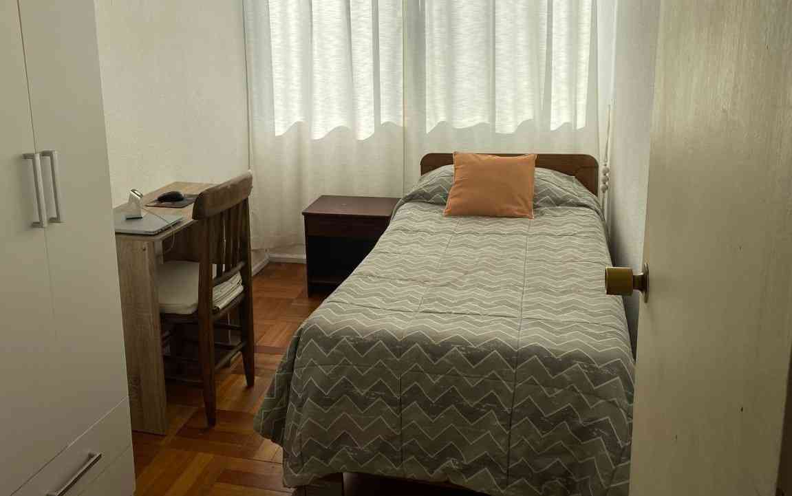 pieza en arriendo con baño privado y servicio de aseo en viña del mar