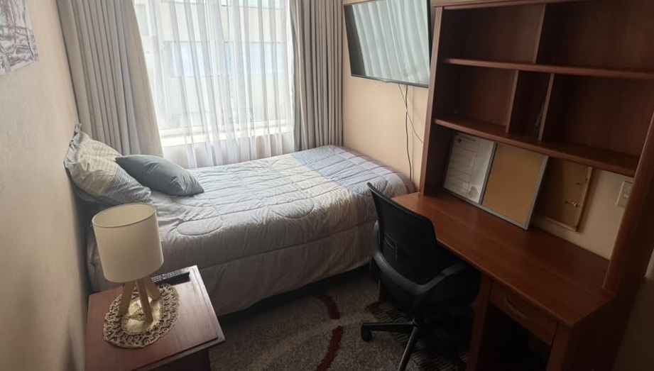 pieza en arriendo con baño privado y desayuno en viña del mar