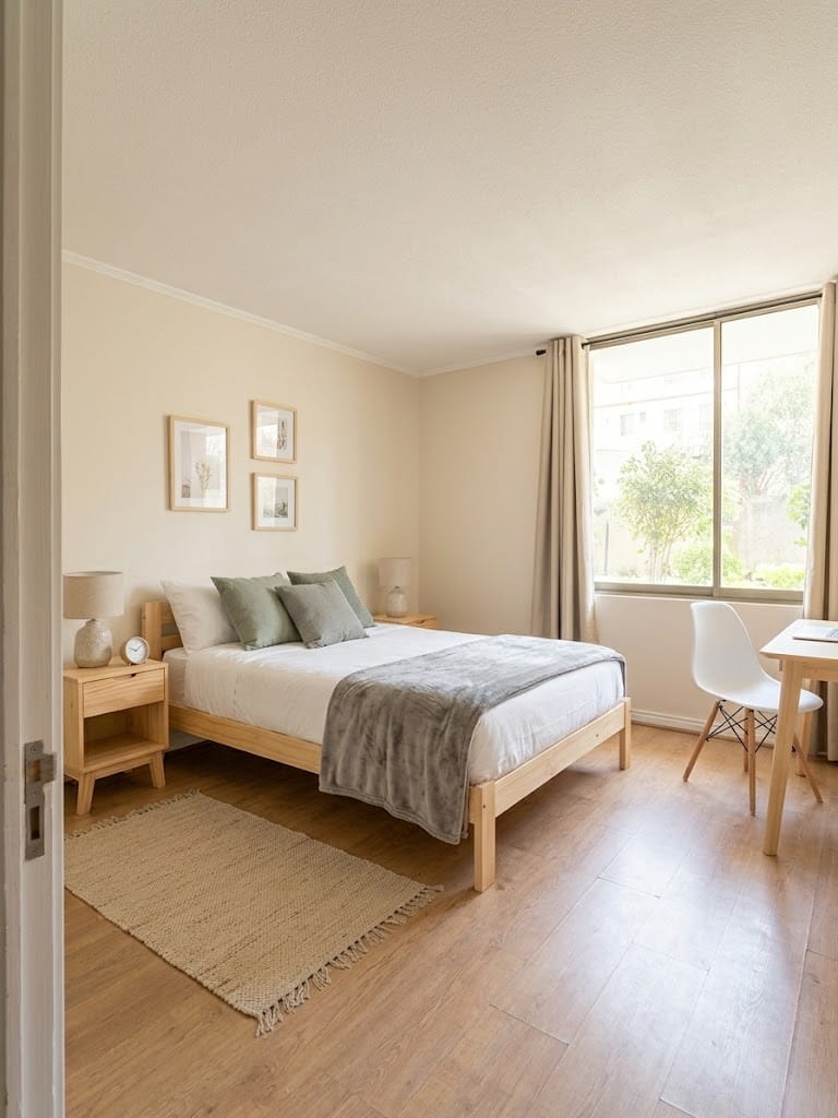 pieza en arriendo con baño privado y acceso independiente en ñuñoa santiago